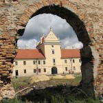 Zhovkva castle inner yard